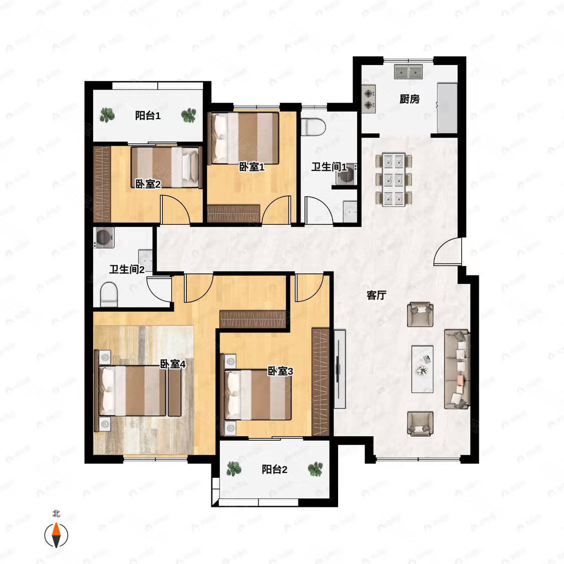 金水湾4室洋房 120平96万带车位,位置好