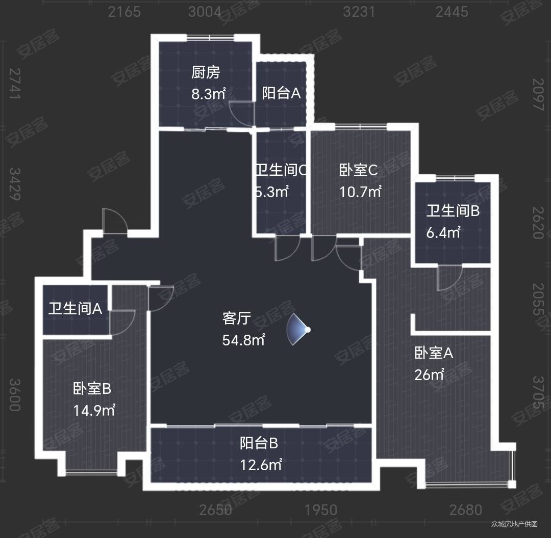 太原保利西江月户型图图片