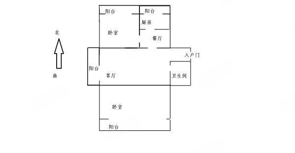 鼓楼东区2室2厅1卫111.8㎡南北305万