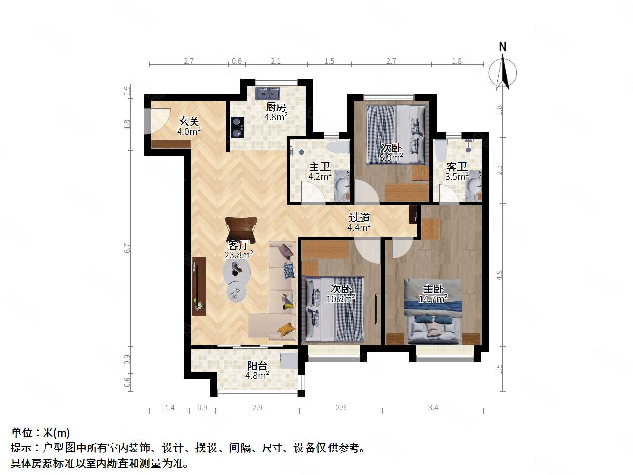 建发次新房( 单价14500)全新毛坯房新户型,建发玖里湾(二期)二手房