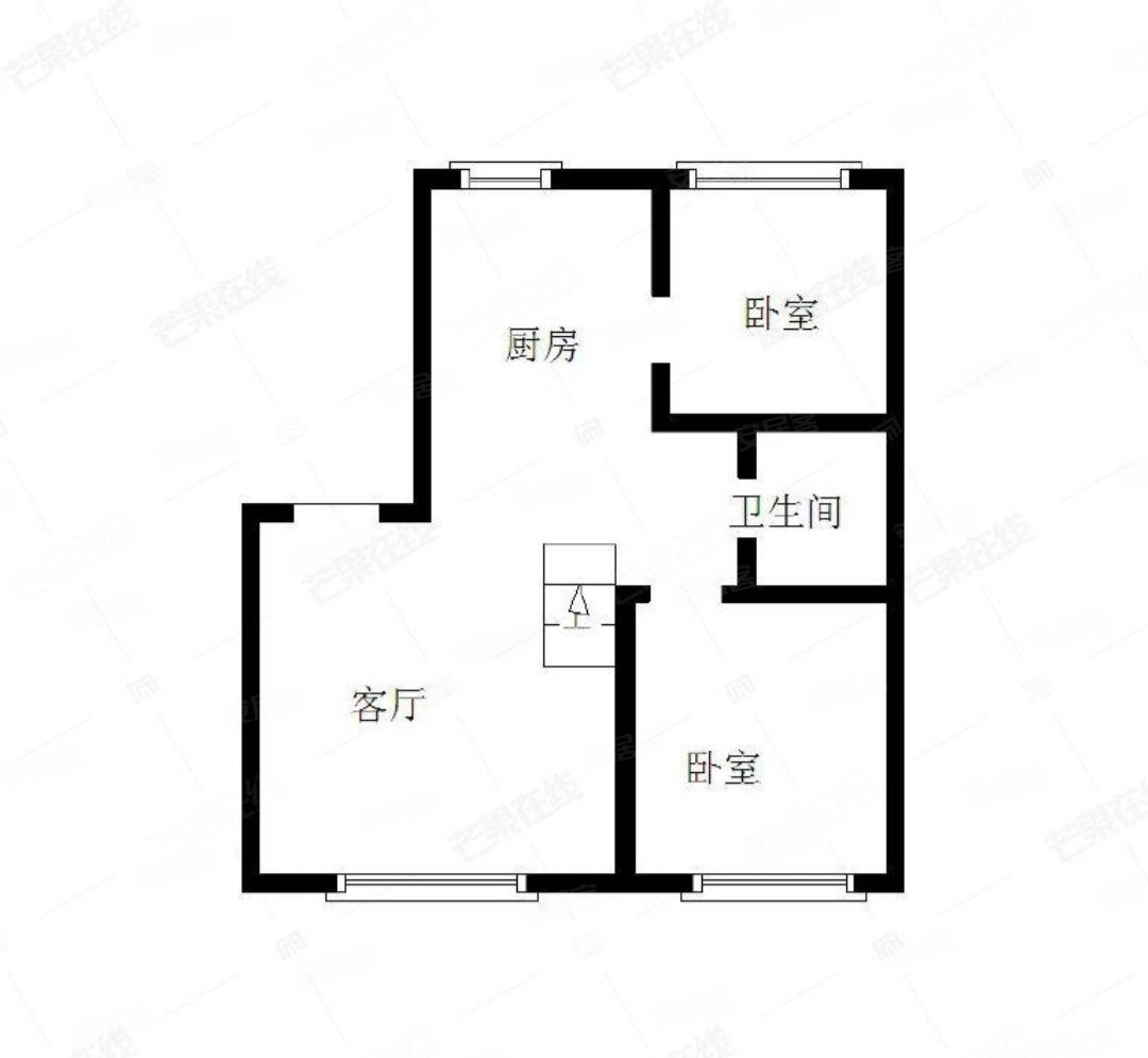 火电厂宿舍2室2厅1卫80㎡南北17.8万