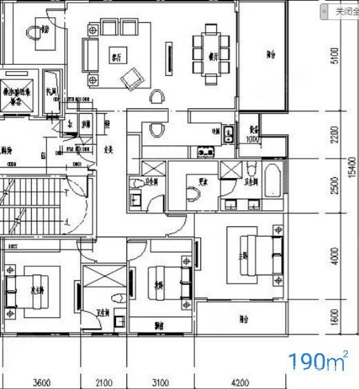 时代滨江上品揽悦园4室2厅3卫191㎡南北935万