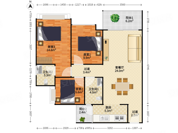 第三金碧花园医疗配套成熟带电梯精装好房近地铁