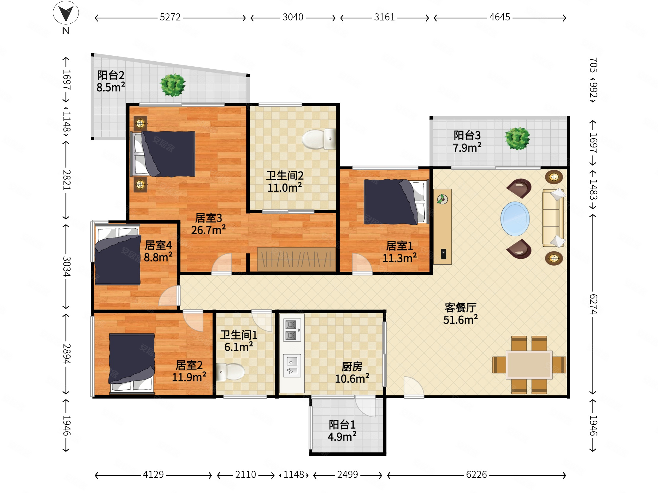 天河 型花园小区豪宅 全南全明户型户型凤凰楼层 急售,峻林二手房,0万