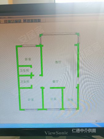 文华学府3室2厅1卫102㎡南北59万