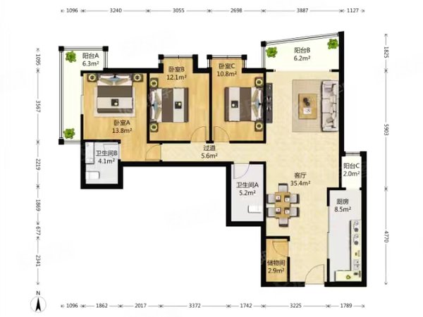 北京海淀甘家口国兴家园白石桥南地铁