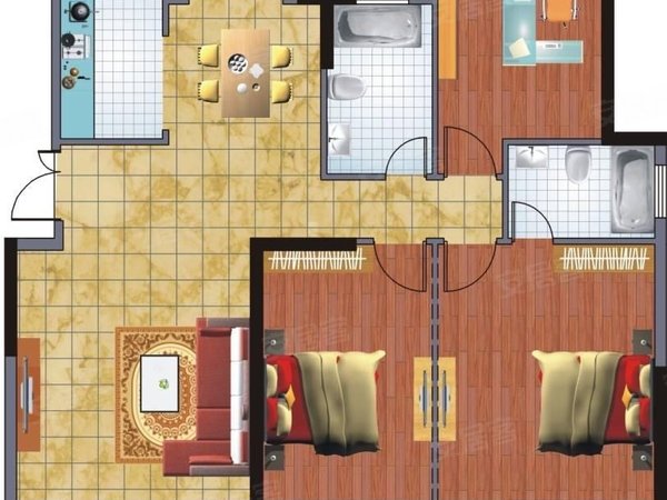 【多图】星湖客,青剑湖租房,星湖客 青湖丽苑精装大房间 实拍 整洁