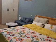 潍坊高新区智谷学校广电二期北门对面!500元月押一付一!独立卫浴空调房,免网出租房源真实图片