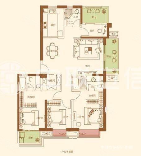 融信府4室2厅2卫142㎡南北220万