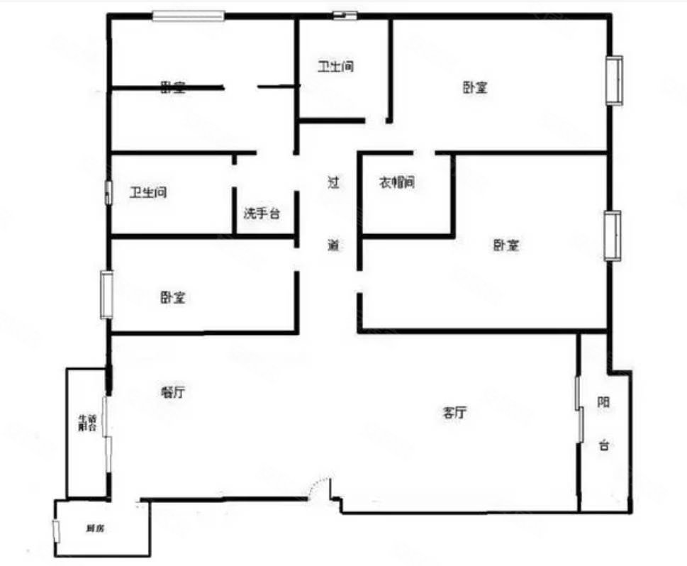 丰迪柏悦4室2厅2卫155㎡南北226.3万