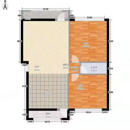 怡海新村2室1厅2卫100㎡南北46万