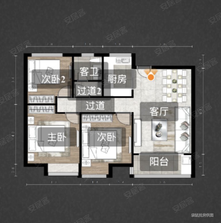 梧桐香郡(东区)二手房,203万,3室2厅,1卫,105.65平米-常州安居客