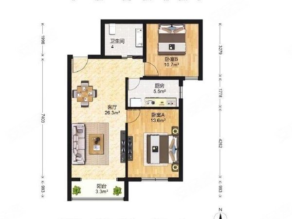 北京丰台大红门海上海花园10号角门 马家堡 海上海花园 精装修两居室