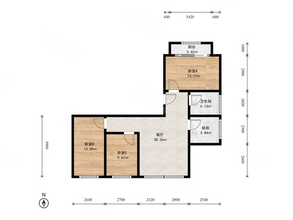 齐河望坛新苑永定门 近地铁 新小区 望坛新苑3号院 精装 3室1厅出租