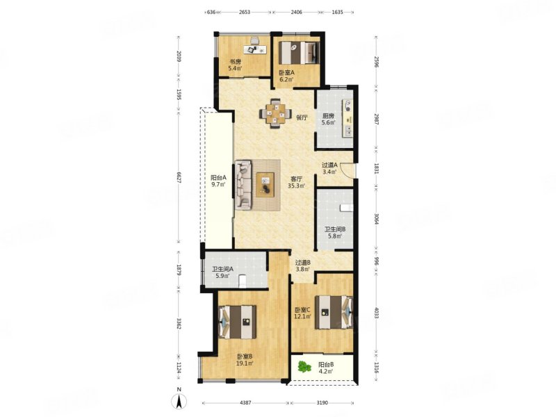 满二,西边户 视野好 ,毛坯房,品质次新小区,融信杭州公馆二手房,1150