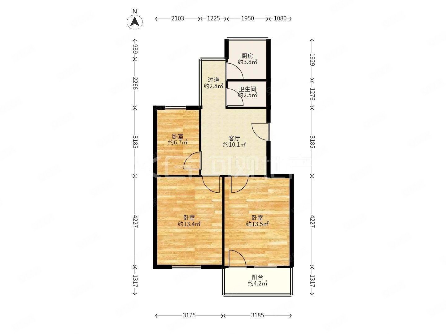 产权清晰 近地铁 中间楼层采光好 交通便利 小三居 近医院,怡园二手房