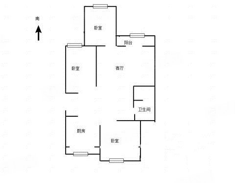 振兴北社区(南菜园北二区)3室2厅1卫89.37㎡南北149万