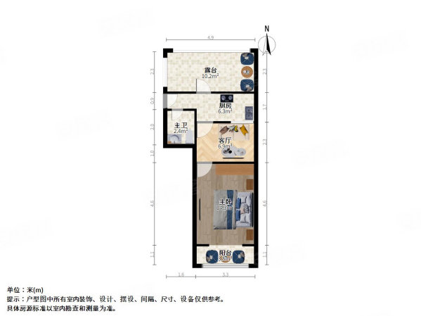 局门路405弄小区1室1厅1卫41.91㎡南北415万