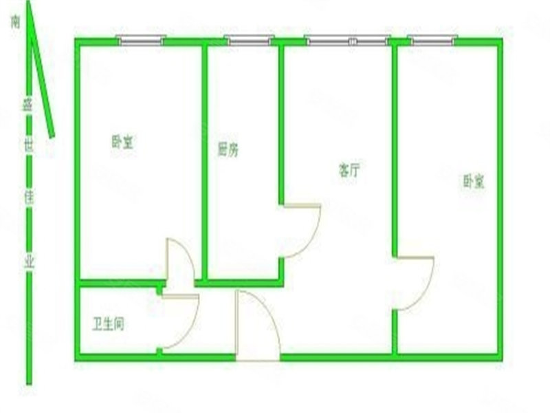 上都首府家园2室2厅1卫89㎡南165万