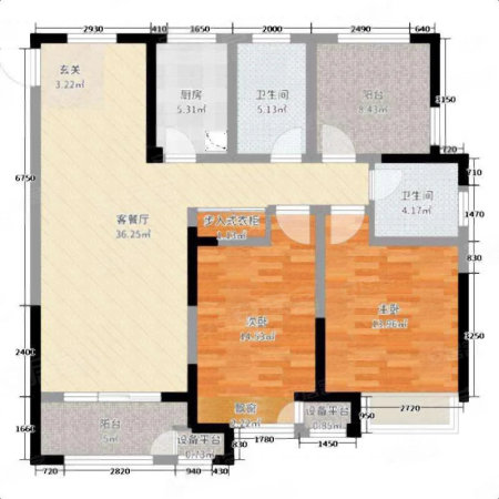 玉龙湖畔3室2厅1卫116.36㎡南北99万