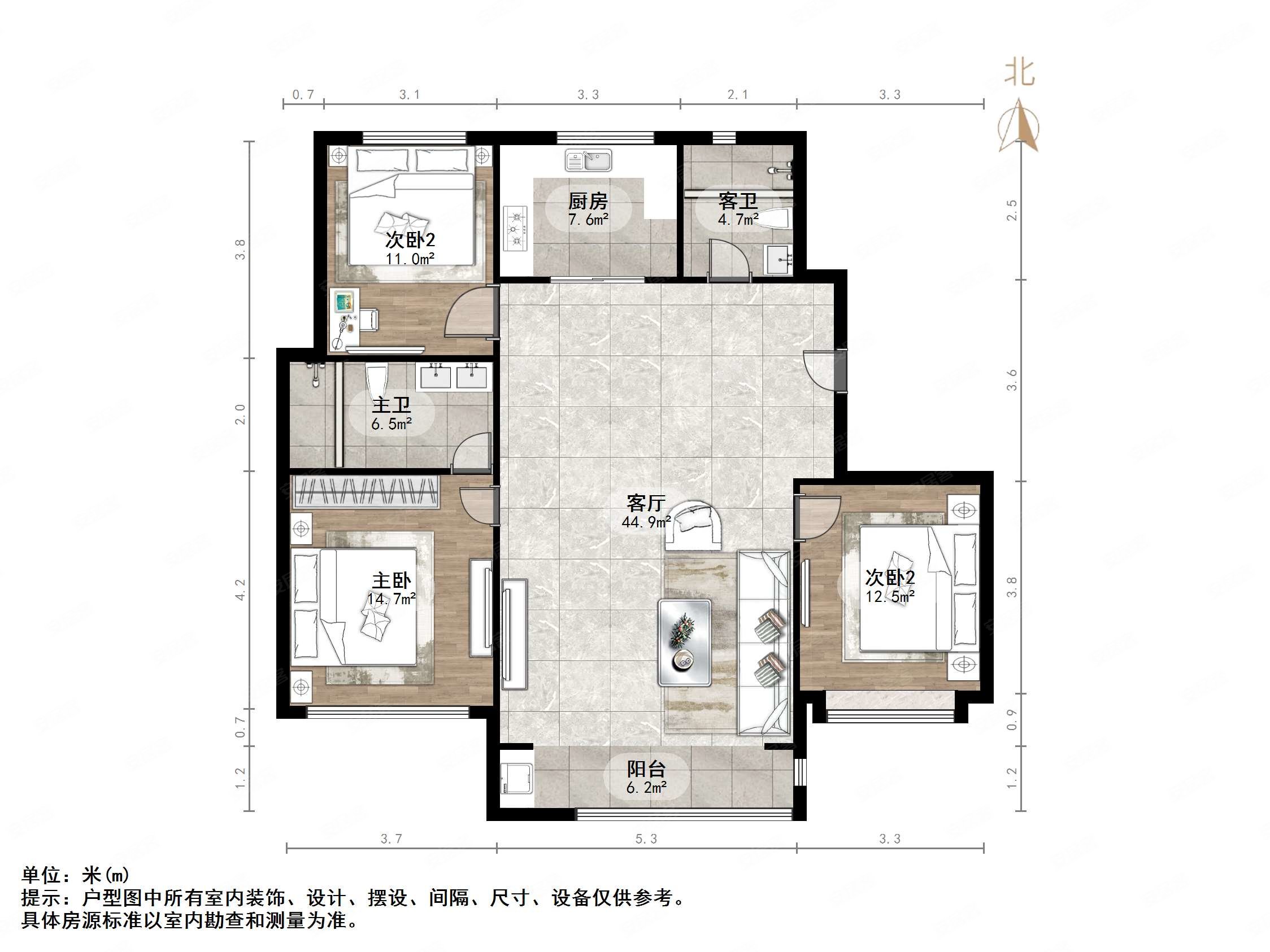 柏悦府户型图片