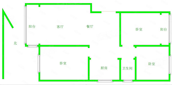 华夏御府雍璟苑3室2厅2卫90.4㎡南北136万