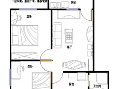 福州鼓楼华大华屏路省人防办单位宿舍 2室2厅1卫出租房源真实图片