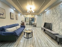 百色右江恒基广场鼎盛中央公园出租，精装三房两厅两卫一阳台出租房源真实图片