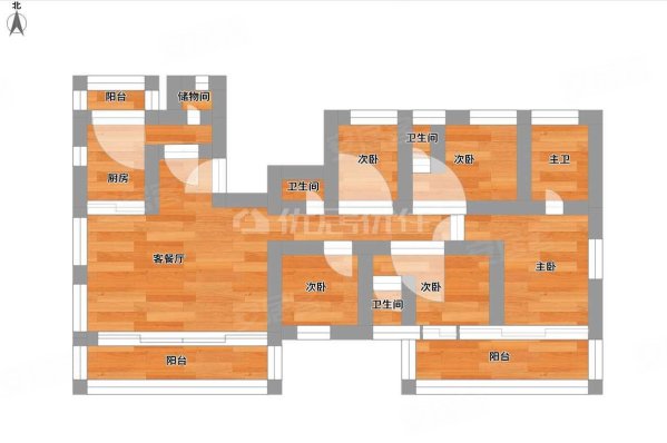 建发五象印月5室2厅3卫286㎡南680万