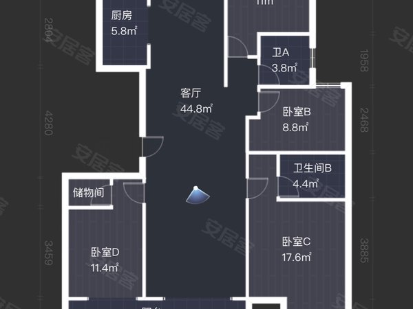 临沂北城新区北京路灏园汀香郡灏园电梯洋房四室 带车位 豪华装修