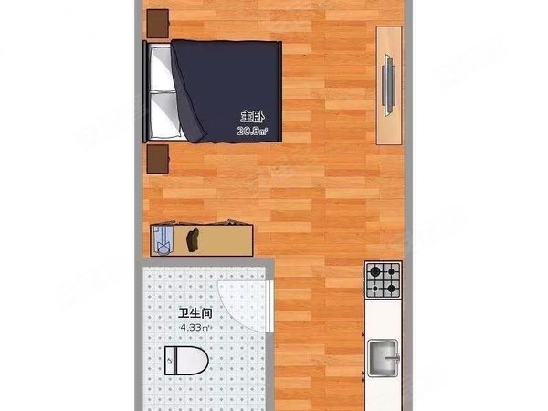 一科学馆地铁南园路锦龙新村近通天地市场,厨卫单间出租房源真实图片