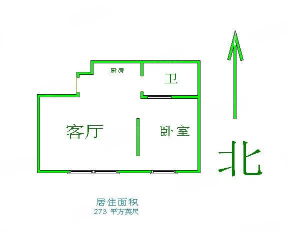 中海御湖翰苑(商住楼)1室1厅1卫64.75㎡南北78万