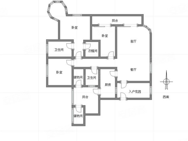 棕榈泉国际花园户型图图片