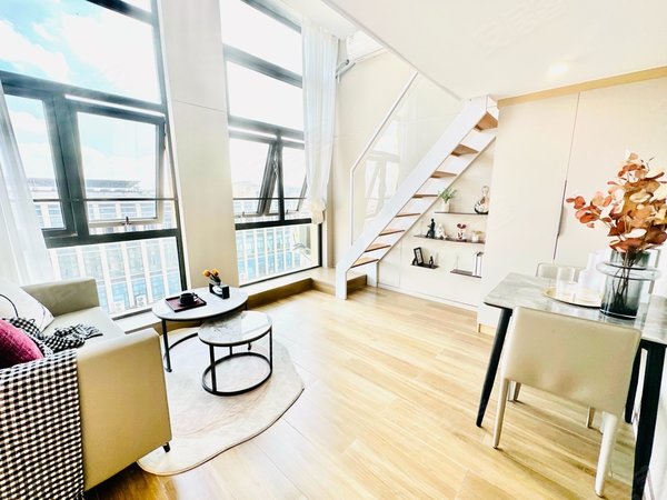 复式loft 精装一室一厅 拎包入住 采光好宽敞明亮,闵行租房-上海58