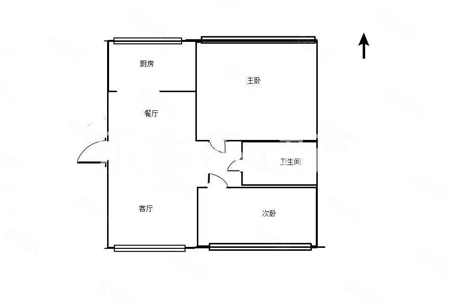 龙泉时代景园2室2厅1卫86㎡南51.8万