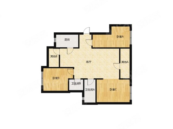 置地学樘府(一期) 3室2厅2卫 99平 配套齐全,沙坪坝租房-重庆58安居客