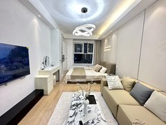 济南高新奥体中心轻奢奶油风 精装一室 浪潮对面 龙湖奥东 经十路 龙奥大厦出租房源真实图片