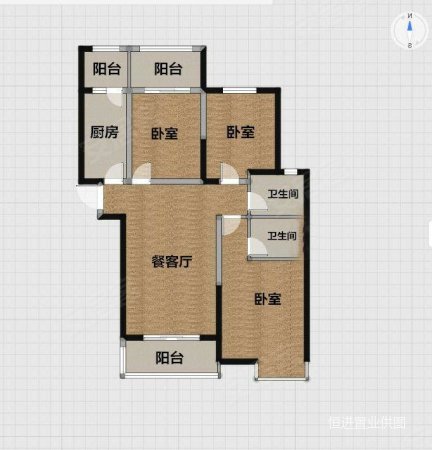 正商城一期(福园)3室2厅2卫136.53㎡南北78万