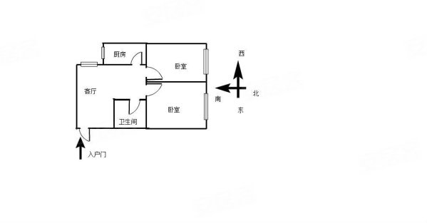 金都家园(潍城)2室1厅1卫68㎡西北25万