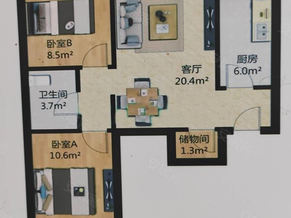 衙门口安置房户型图图片