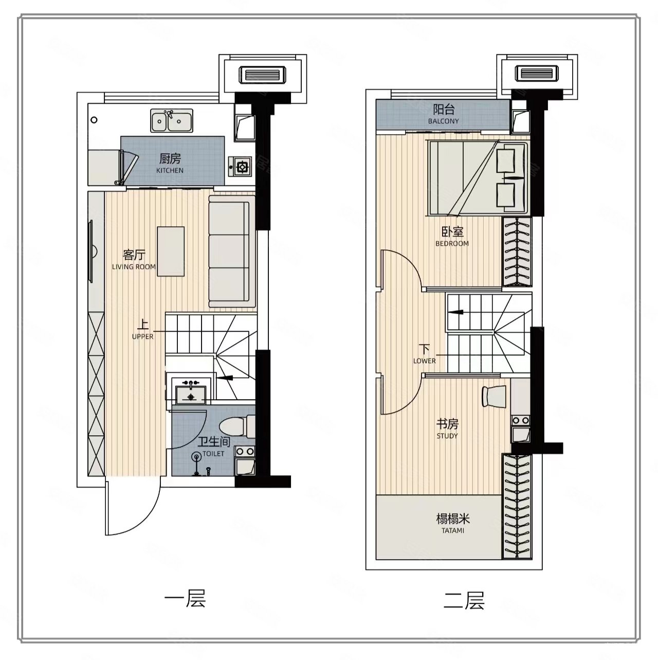 地铁笋盘收租6000复式三房| 全新装修带家私
