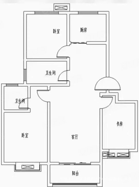 和顺雅苑3室2厅1卫120㎡南北119.8万