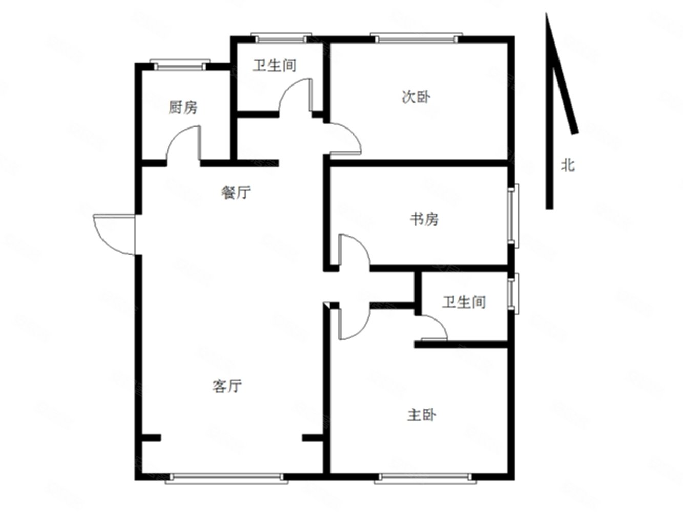 上善颐园沁芳苑3室2厅2卫116㎡南北155万