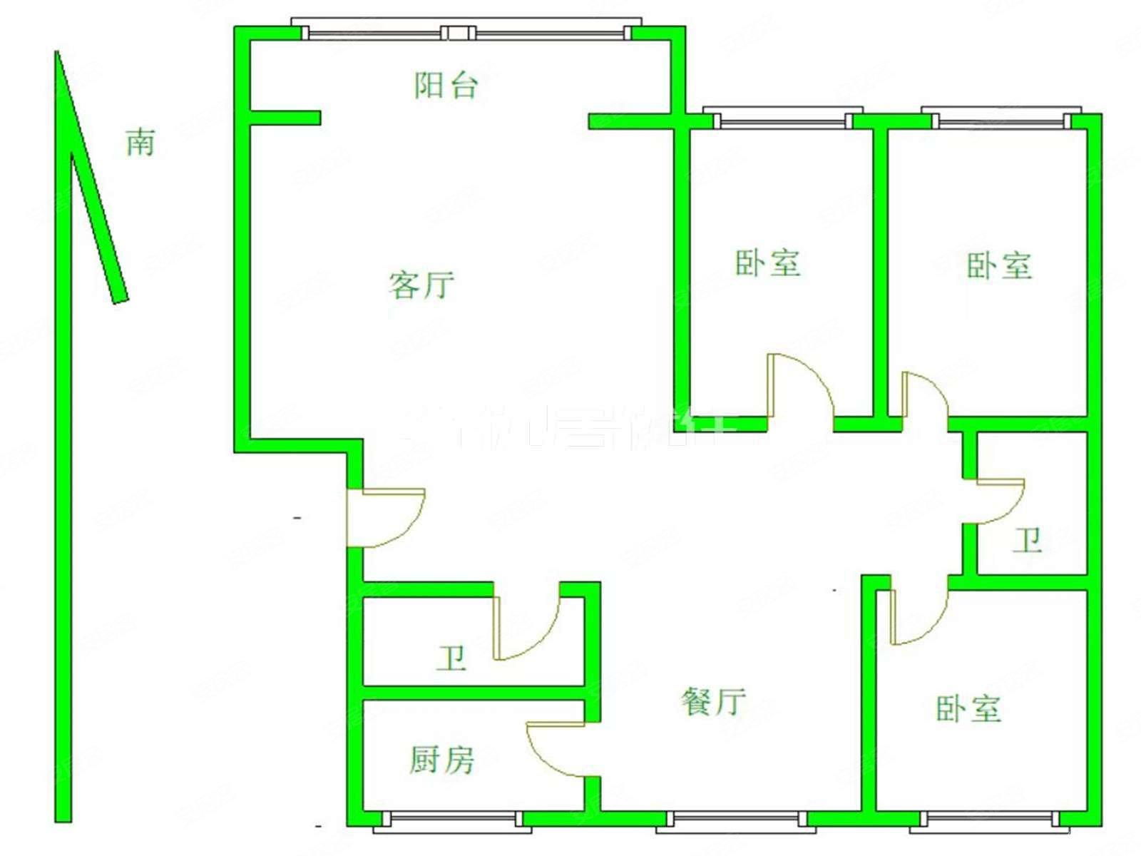 金河湾b区户型图图片