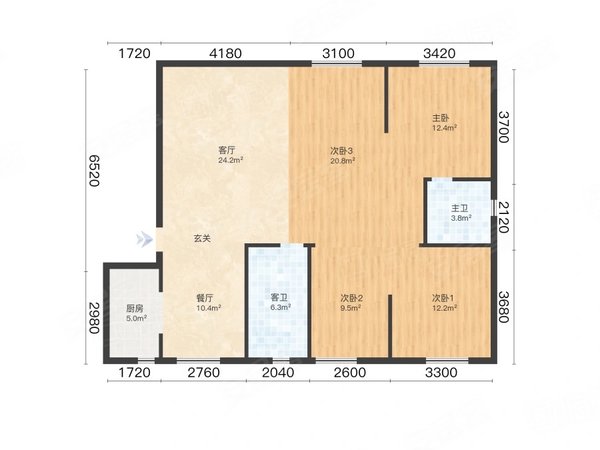福州福清音西融创滨江壹号融创滨江壹号 4室2厅2卫