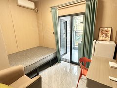 深圳宝安坪洲1号线坪洲地铁站 轻奢风采光单间 燃气做饭 民水民电押一付一出租房源真实图片