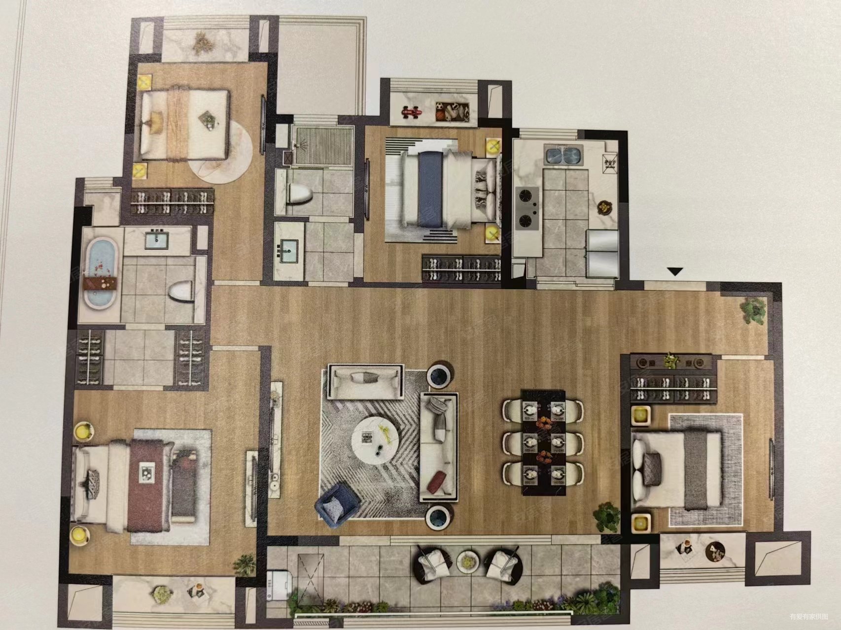 吴江苏州湾,精装大四房,新上房源,底价出售