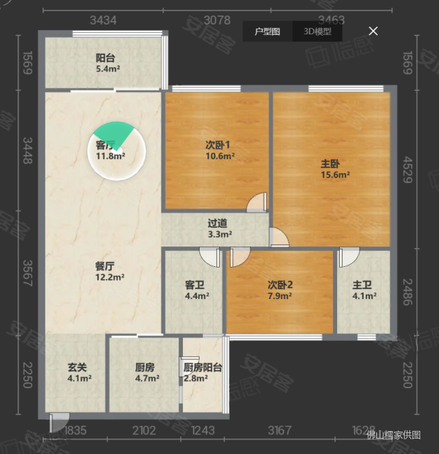 保利和堂玥户型图图片