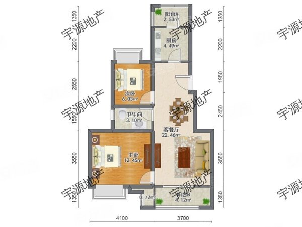 上海青浦重固万科尚景苑(东区公寓住宅)品质小区两房南北通,家具全