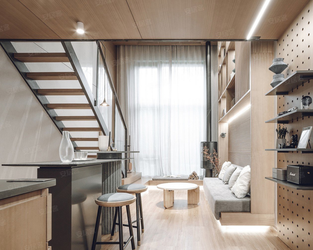 54平米loft公寓跃层样板间,年轻一代的个性居所